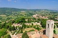 Tuscany from the Torre Grosso Royalty Free Stock Photo