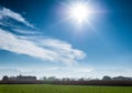 Tuscany - typical scenic landscape, Italy. Sky and Royalty Free Stock Photo