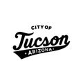 City of Tuscon lettering design. Tuscon, Arizona typography design. Vector and illustration.
