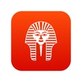 Tutankhamen mask icon digital red