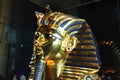 Tutankhamun mask in the egyptian museum in cairo in egypt