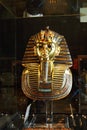 Tutankhamun mask in the egyptian museum in cairo in egypt Royalty Free Stock Photo