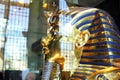 Tutankhamun mask in the egyptian museum in cairo in egypt Royalty Free Stock Photo