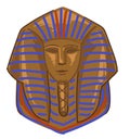 Tutankhamun, gold tomb of pharaoh mummy vector