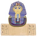 Tutankhamun and Hieroglyphs Royalty Free Stock Photo
