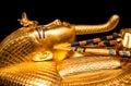 Tutankhamun`s golden burial mask Royalty Free Stock Photo