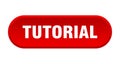 tutorial button Royalty Free Stock Photo
