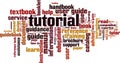 Tutorial word cloud Royalty Free Stock Photo