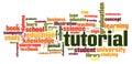 Tutorial word cloud Royalty Free Stock Photo