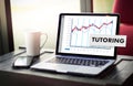 TUTORING and his online education , Learning Education Teacher , Royalty Free Stock Photo