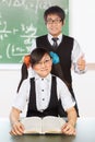 Tutoring nerd student Royalty Free Stock Photo