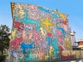 Tuttomondo, murals by the American artist Keith Haring in Pisa.