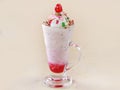 Tutty fruity ice cream shake Royalty Free Stock Photo