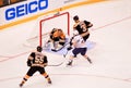 Tuukka Rask makes the Save! Royalty Free Stock Photo