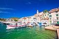 Tuurquoise waterfront of historic town of Sibenik