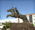 Tuva is the city of Kyzyl. Royalty Free Stock Photo