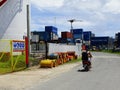 Tuvalu, Funafuti Atoll, the street scene