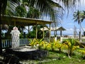 Tuvalu, Funafuti Atoll, the street scene