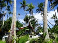 Tuvalu, Funafuti Atoll, the street scene