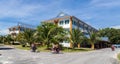 Tuvalu House. Tuvalu Government Building. Funafuti atoll, Polynesia, Oceania, South Pacific Ocean.