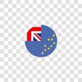 tuvalu icon sign and symbol. tuvalu color icon for website design and mobile app development. Simple Element from countrys flags