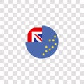 tuvalu icon sign and symbol. tuvalu color icon for website design and mobile app development. Simple Element from countrys flags