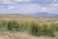 Tuvinian sheepfold and shepherd's hut Royalty Free Stock Photo