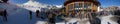 Tux, Tyrol, Schwaz, Austria - February 12 2015: Panoramic Ski resort at the Hintertux Glacier