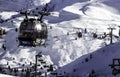 Tux, Tyrol, Schwaz, Austria - February 12 2015: Ski resort at the Hintertux Glacier