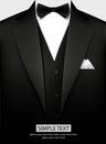 Tuxedo with bow Royalty Free Stock Photo