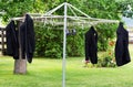 Tuxedo Coats on a Clothesline