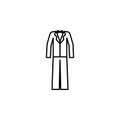 tuxedo of the groom icon. Element of wedding for mobile concept and web apps illustration. Thin line icon for website design and d