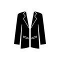 Tuxedo icon vector. Dinner jacket illustration sign. Suit symbol or logo.