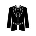 Tuxedo icon vector. Dinner jacket illustration sign. Suit symbol or logo.