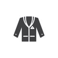 Tuxedo jacket vector icon