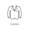 Tuxedo linear icon. Modern outline Tuxedo logo concept on white