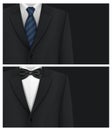 Tuxedo vector background with bow tie