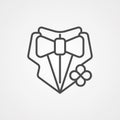 Tuxedo vector icon sign symbol