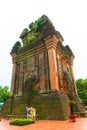 TUY HOA, PHU YEN, VIETNAM, April 14th, 2018: Cham tower in Phu Yen, Vietnam.