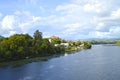 View of Tuy and the Minho river Galicia Spain Royalty Free Stock Photo