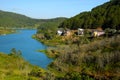 Tuyen Lam lake, Dalat, Vietnam, resort, eco villas Royalty Free Stock Photo