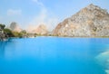 Tuyet Tinh Coc lake , Natural color Blue lake at Trai Son mountain, Hai phong, Vietnam Royalty Free Stock Photo