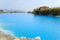 Tuyet Tinh Coc lake , Natural color Blue lake at Trai Son mountain, Hai phong, Vietnam Royalty Free Stock Photo