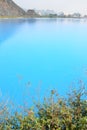 Tuyet Tinh Coc lake , Natural color Blue lake at Trai Son mountain, Hai phong, Vietnam Royalty Free Stock Photo