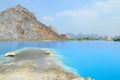 Tuyet Tinh Coc lake , Natural color Blue lake at Trai Son mountain, Haiphong, Vietnam Royalty Free Stock Photo