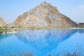 Tuyet Tinh Coc lake , Natural color Blue lake at Trai Son mountain, Haiphong, Vietnam Royalty Free Stock Photo