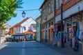 Tuzla, Bosnia and Herzegovina, July 19, 2023: Street in the old