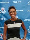 TV anchor Robin Roberts at the red carpet before US Open 2013 opening night ceremony Royalty Free Stock Photo