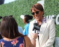 TV anchor Robin Roberts at the red carpet before 2019 US Open opening night ceremony at USTA National Tennis Center Royalty Free Stock Photo