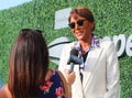 TV anchor Robin Roberts at the red carpet before 2019 US Open opening night ceremony at USTA National Tennis Center Royalty Free Stock Photo